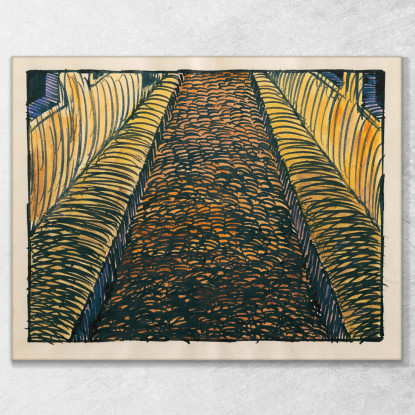 Composizione Del Marciapiede E Del Prato Xviii Karl Wiener kwn265 quadro stampato su tela