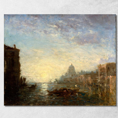 La Salute Effetto Del Mattino 2 Félix Ziem fzm59 quadro stampato su tela