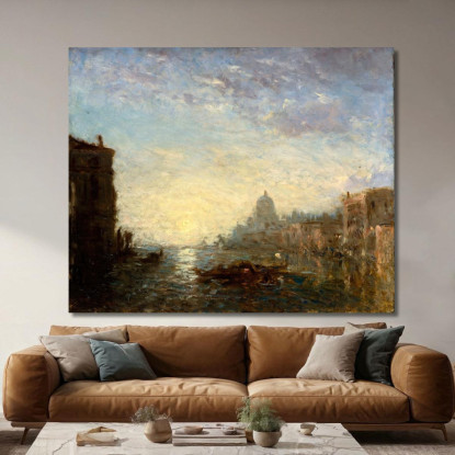 La Salute Effetto Del Mattino 2 Félix Ziem fzm59 quadro stampato su tela