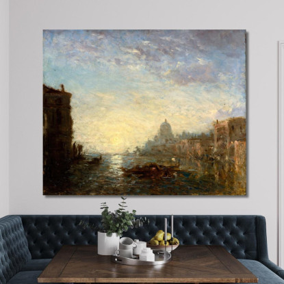 La Salute Effetto Del Mattino 2 Félix Ziem fzm59 quadro stampato su tela