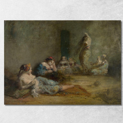 L'Harem Félix Ziem fzm67 quadro stampato su tela