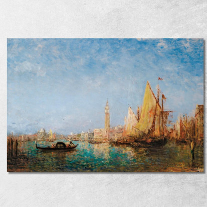 Il Palazzo Ducale Di Venezia Félix Ziem fzm70 quadro stampato su tela