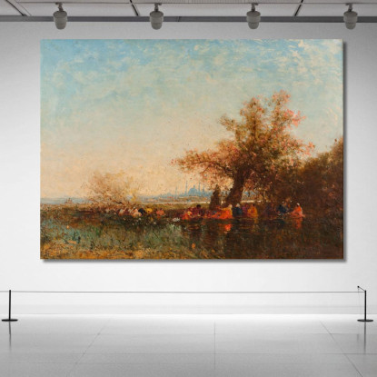 Le Acque Dolci D'Asia Félix Ziem fzm78 quadro stampato su tela