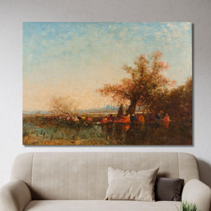 Le Acque Dolci D'Asia Félix Ziem fzm78 quadro stampato su tela