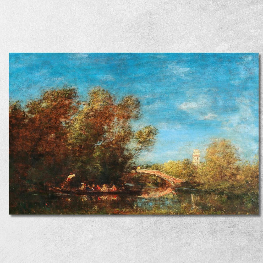 I Giardini Di Venezia Félix Ziem fzm80 quadro stampato su tela