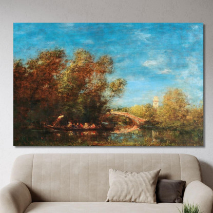 I Giardini Di Venezia Félix Ziem fzm80 quadro stampato su tela