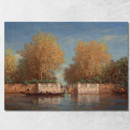 I Giardini Francesi Félix Ziem fzm82 quadro stampato su tela