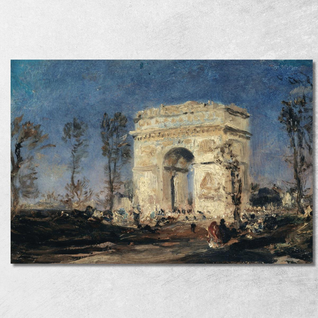 L'Arco Di Trionfo Dell'Étoile 8º Arrondissement Félix Ziem fzm85 quadro stampato su tela