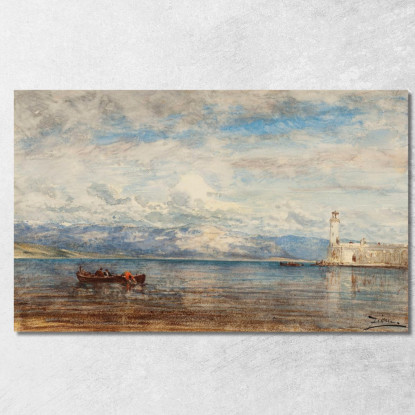 L'Avamporto Di Martigues Félix Ziem fzm86 quadro stampato su tela