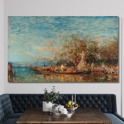 L'Offerta Alla Madonna Félix Ziem fzm90 quadro stampato su tela