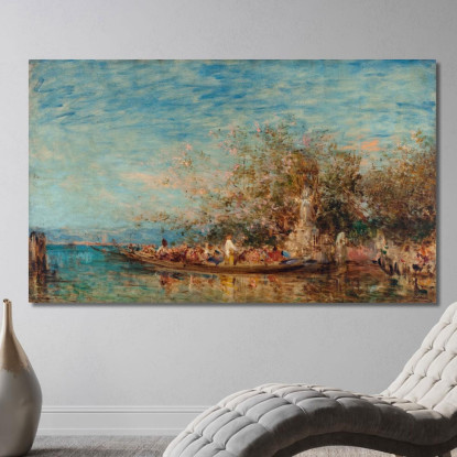 L'Offerta Alla Madonna Félix Ziem fzm90 quadro stampato su tela