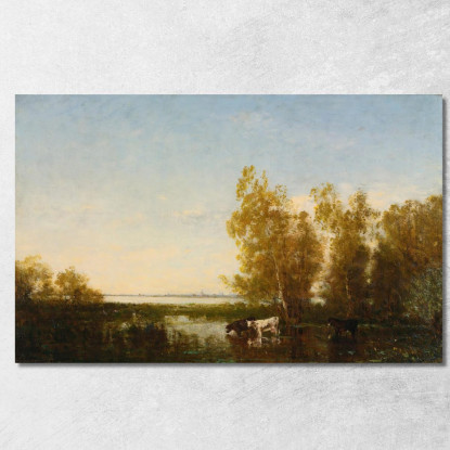 Paesaggio Olandese Félix Ziem fzm99 quadro stampato su tela