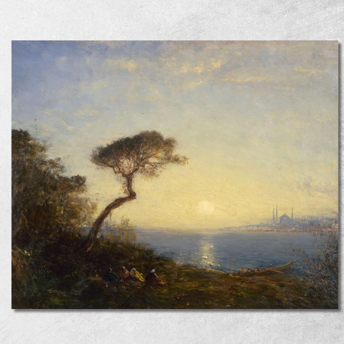 Pino Marittimo Alla Foce Del Bosforo Félix Ziem fzm100 quadro stampato su tela