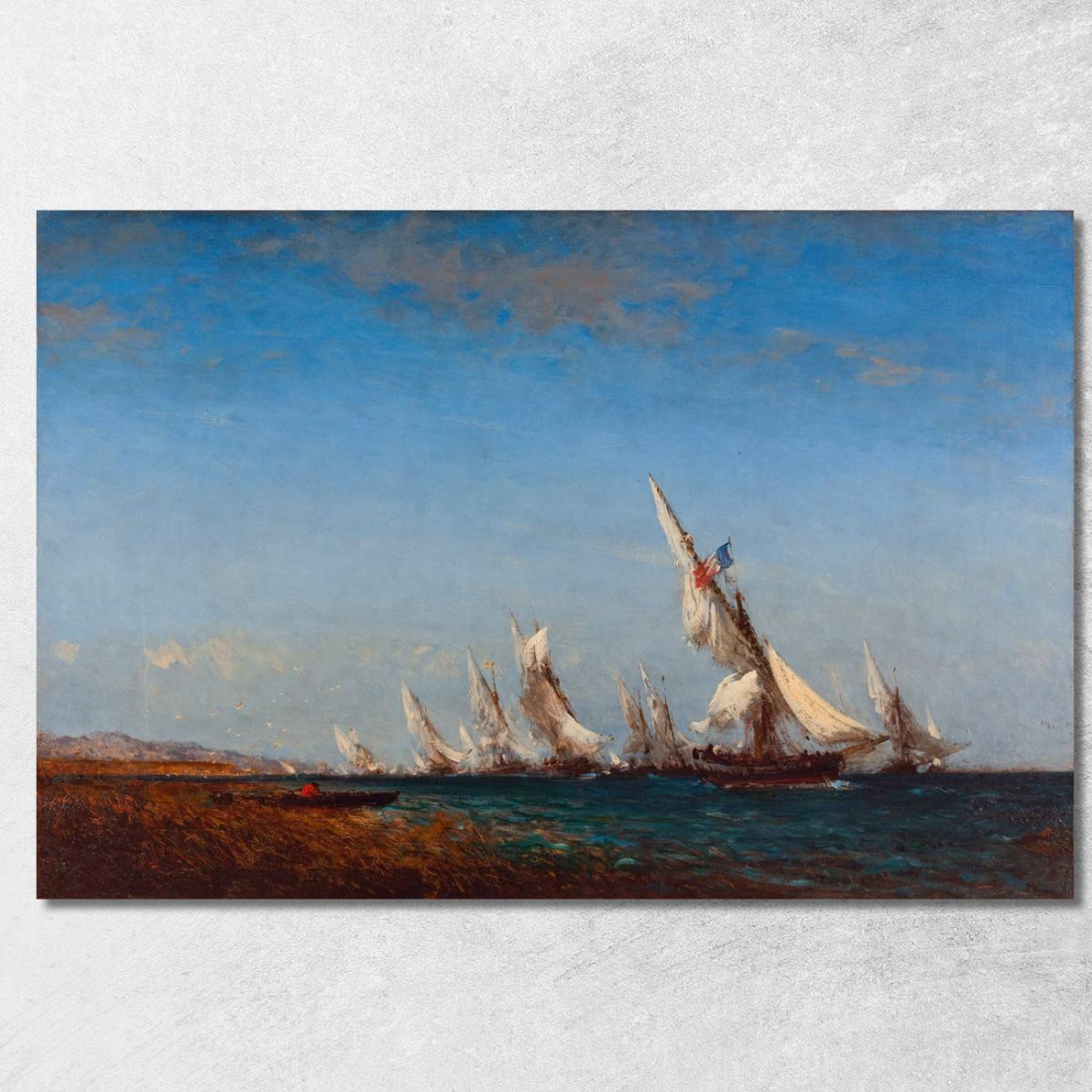 Rientro Dei Pescatori A Martigues Félix Ziem fzm106 quadro stampato su tela