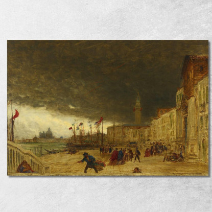 Riva Degli Schiavoni Félix Ziem fzm108 quadro stampato su tela