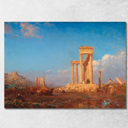 Rovine Di Palmira Félix Ziem fzm110 quadro stampato su tela
