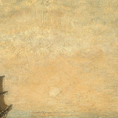 Velieri (Caravelle) Al Tramonto In Olanda Félix Ziem fzm112 quadro stampato su tela