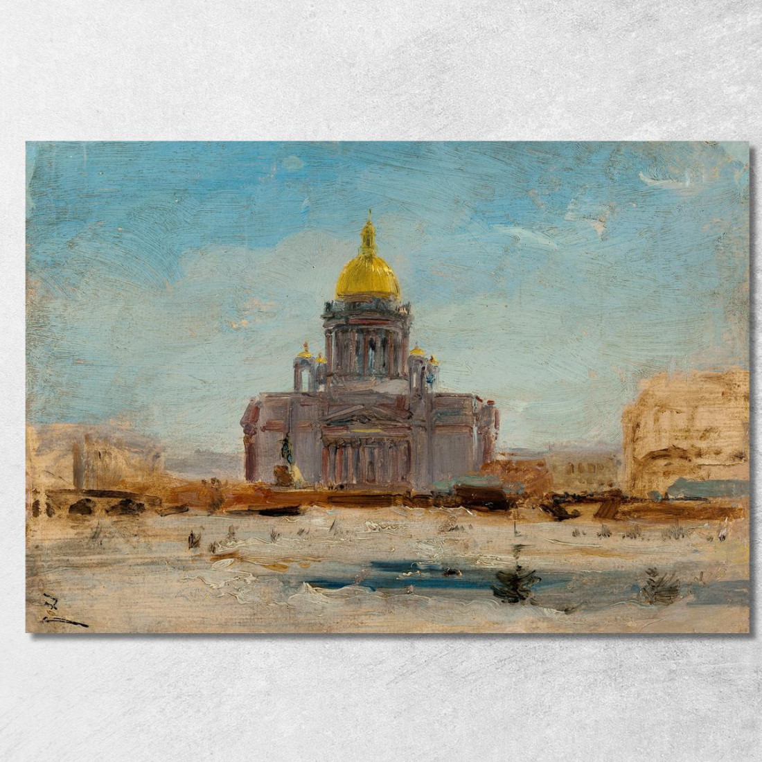 San Pietroburgo San Isacco Félix Ziem fzm113 quadro stampato su tela