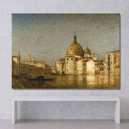 San Simeone Piccolo Oltre Il Canal Grande Venezia Félix Ziem fzm116 quadro stampato su tela