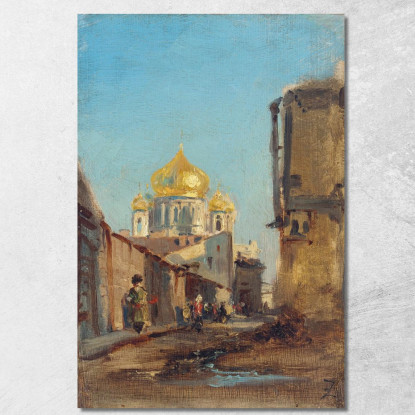 Tobolsk Siberia Félix Ziem fzm124 quadro stampato su tela