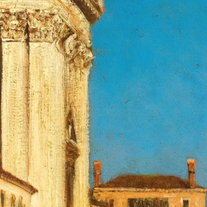 Venezia Canale Della Giudecca Vicino Alla Chiesa Di Santa Maria Del Rosario Félix Ziem fzm132 quadro stampato su tela