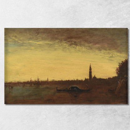 Venezia Al Crepuscolo Félix Ziem fzm138 quadro stampato su tela