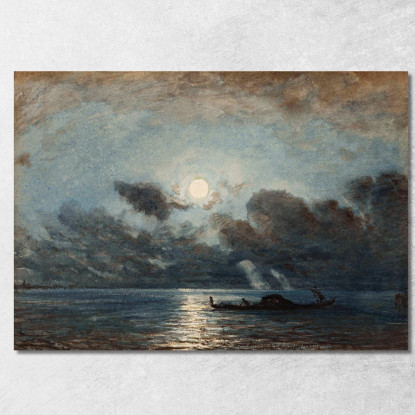 Venezia Chiaro Di Luna Félix Ziem fzm140 quadro stampato su tela