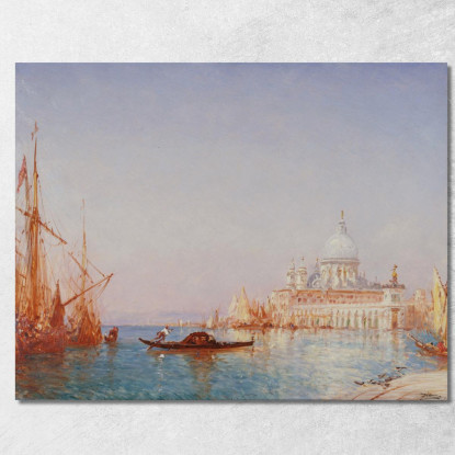 Venezia La Salute. Effetto Del Mattino Félix Ziem fzm143 quadro stampato su tela