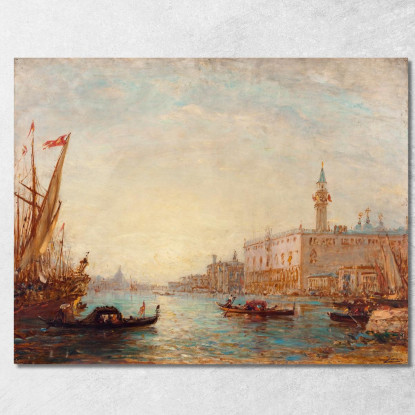 Venezia Il Palazzo Ducale 2 Félix Ziem fzm146 quadro stampato su tela