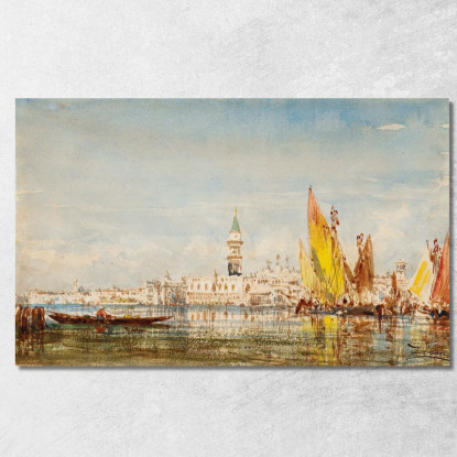 Venezia Félix Ziem fzm152 quadro stampato su tela