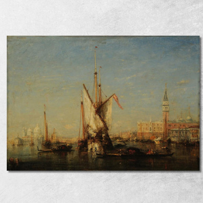 Venezia Vista Su San Giorgio Félix Ziem fzm154 quadro stampato su tela