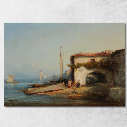 Veduta D'Italia Félix Ziem fzm161 quadro stampato su tela