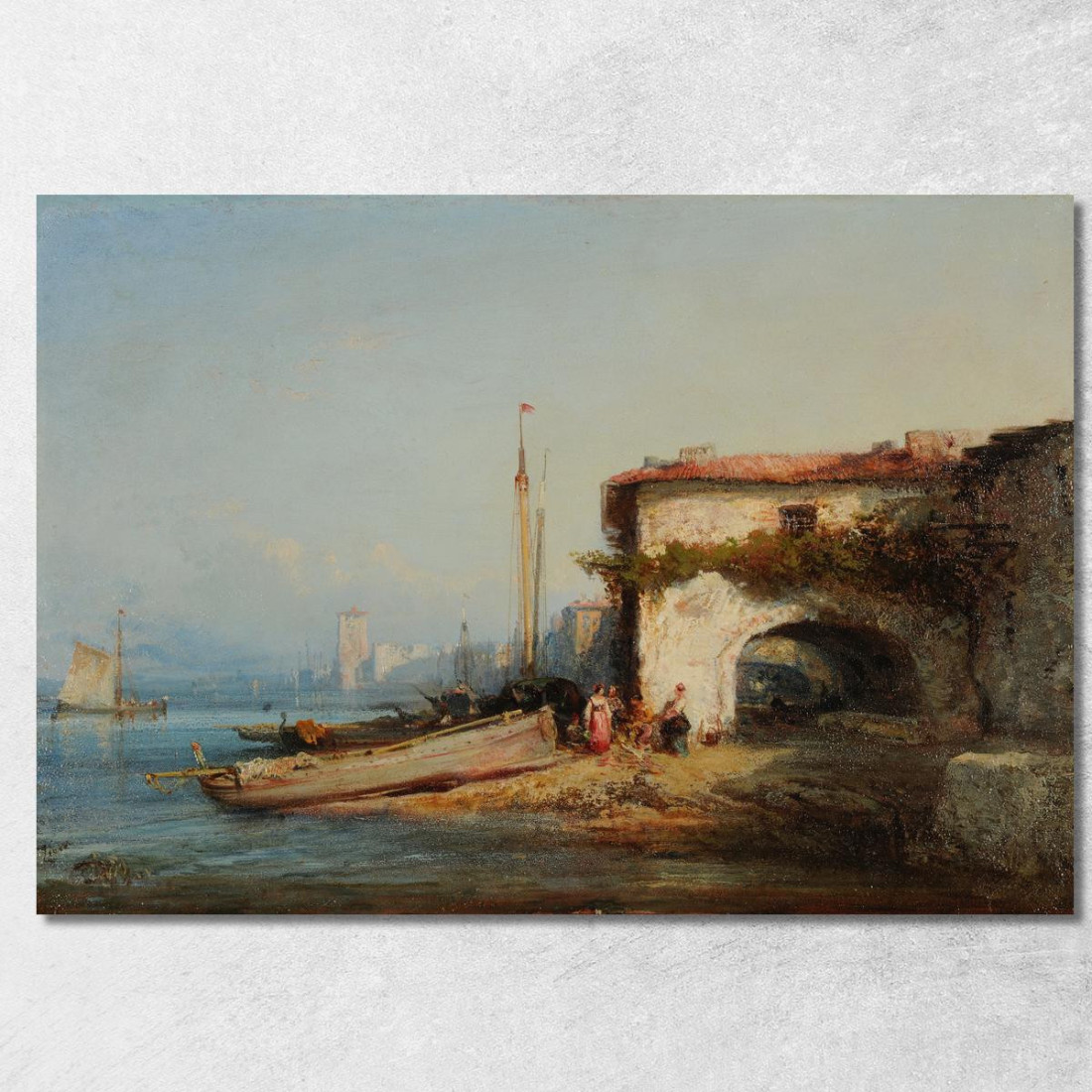 Veduta D'Italia Félix Ziem fzm161 quadro stampato su tela