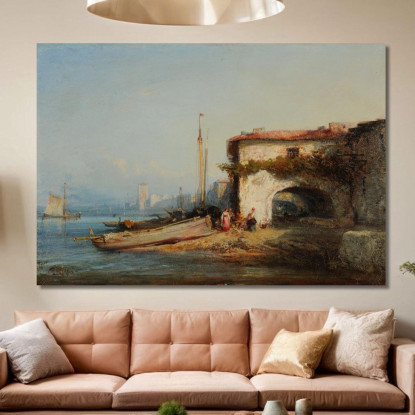 Veduta D'Italia Félix Ziem fzm161 quadro stampato su tela