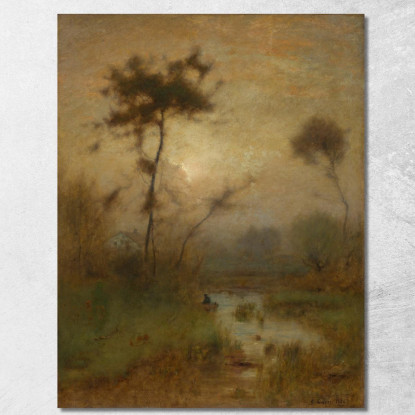 Un Mattino Argenteo George Inness gin2 quadro stampato su tela