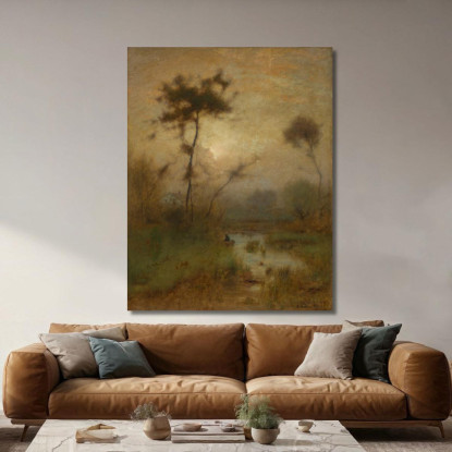 Un Mattino Argenteo George Inness gin2 quadro stampato su tela