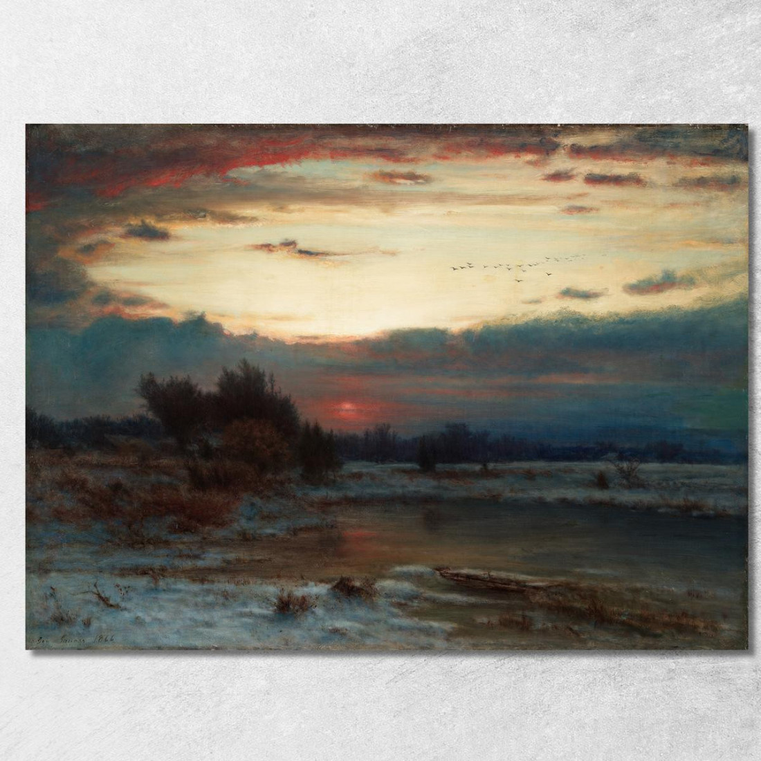 Un Cielo Invernale George Inness gin3 quadro stampato su tela