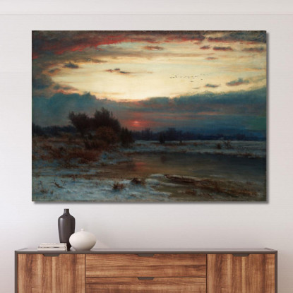 Un Cielo Invernale George Inness gin3 quadro stampato su tela