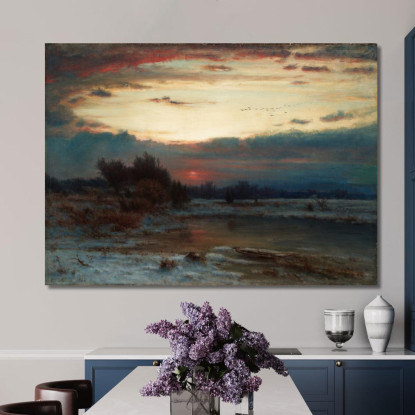 Un Cielo Invernale George Inness gin3 quadro stampato su tela