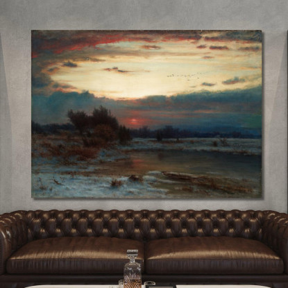 Un Cielo Invernale George Inness gin3 quadro stampato su tela