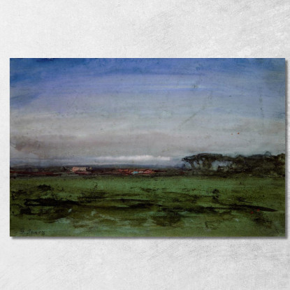 Attraverso La Campagna Romana George Inness gin4 quadro stampato su tela