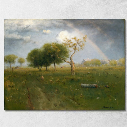 Dopo Un Temporale Estivo George Inness gin5 quadro stampato su tela