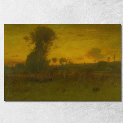 Dopo Il Tramonto Montclair New Jersey George Inness gin6 quadro stampato su tela