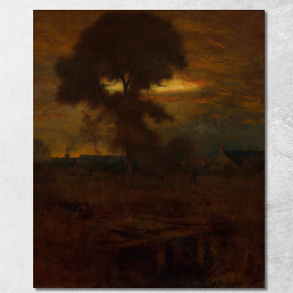 Bagliore Residuo George Inness gin7 quadro stampato su tela
