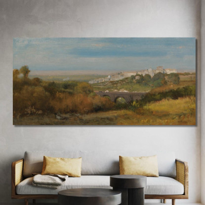 Albano Italia – La Campagna Romana George Inness gin8 quadro stampato su tela