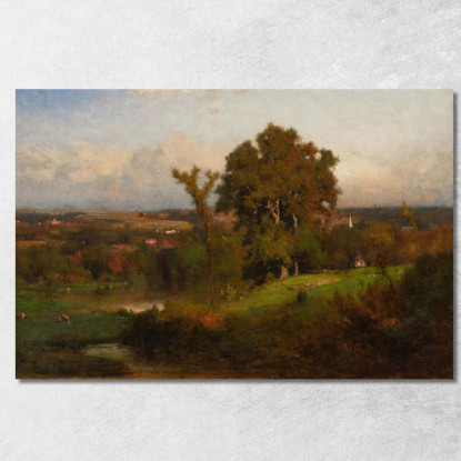 Autunno Vicino A Marshfield George Inness gin11 quadro stampato su tela