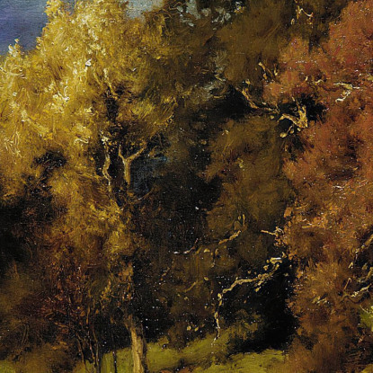 Querce D'Autunno George Inness gin12 quadro stampato su tela