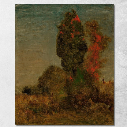 Alberi D'Autunno George Inness gin13 quadro stampato su tela