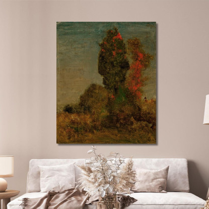 Alberi D'Autunno George Inness gin13 quadro stampato su tela