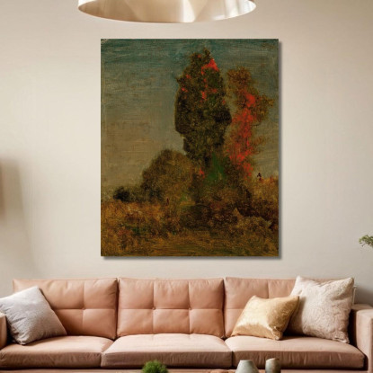 Alberi D'Autunno George Inness gin13 quadro stampato su tela